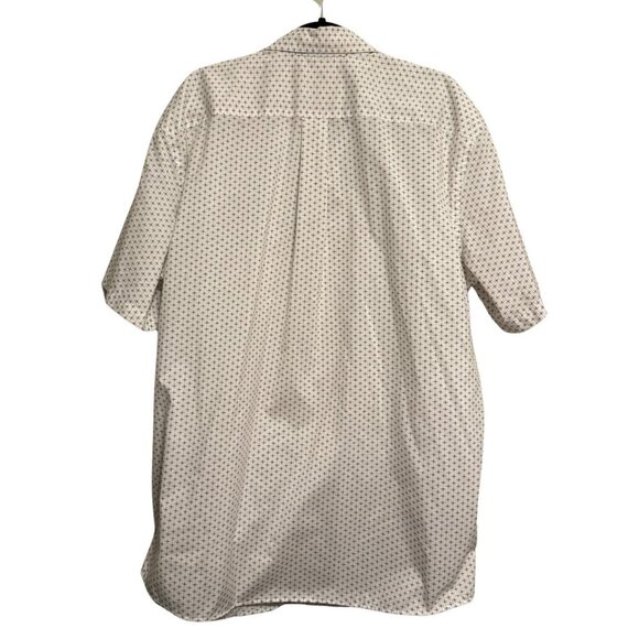 Roundtree & Yorke Travel Travel Smart Mens Button Down Shortsleeve Shirt - Picture 5 of 10